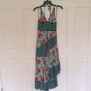 Free People asymmetrical, halter dress size M